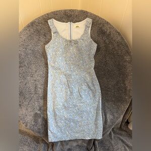 Mica, Cotton, Ditsy Blue Floral Sundress Dress